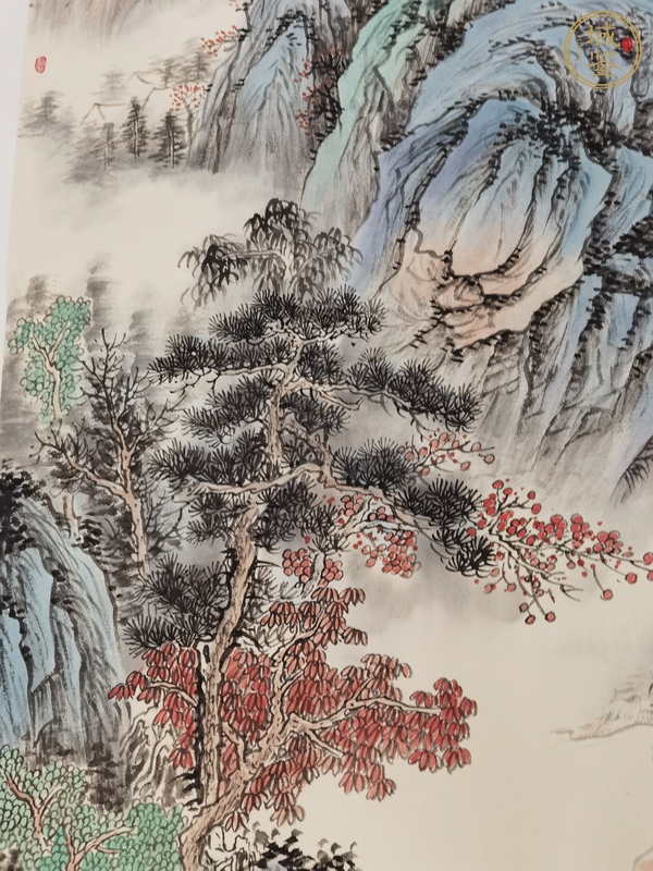 古玩字畫山水畫 真品鑒賞圖