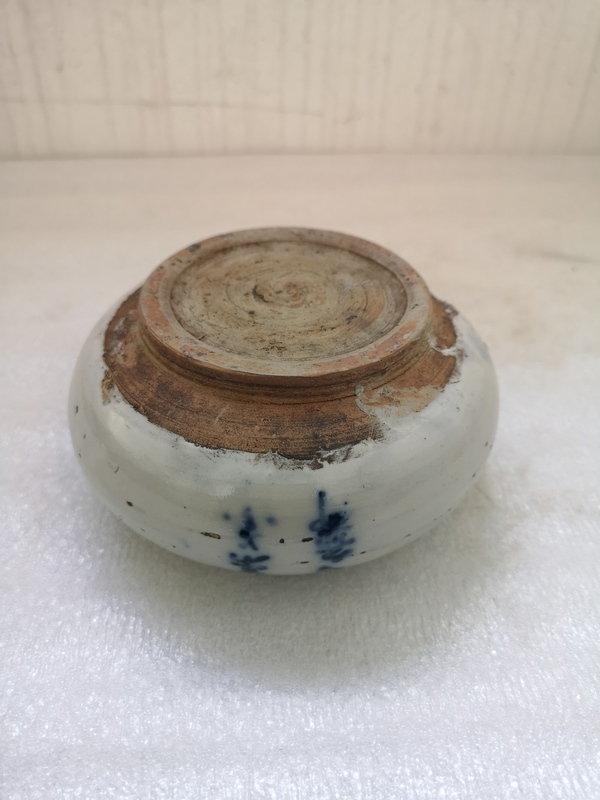 古玩陶瓷磁州窯青花水盂拍賣,當前價格580元