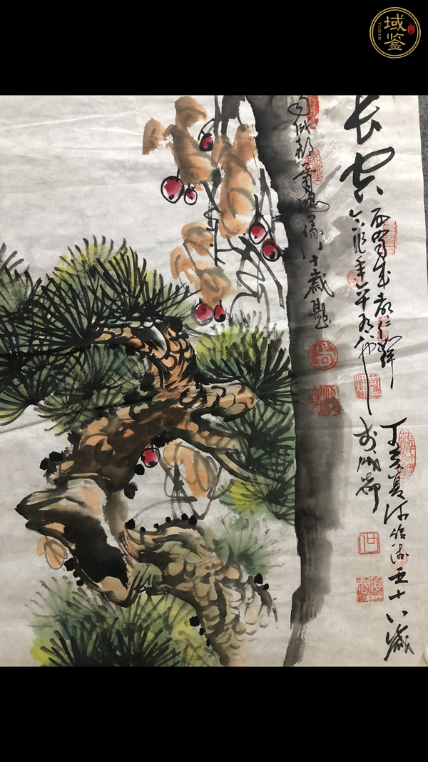 古玩字畫威振長空真品鑒賞圖