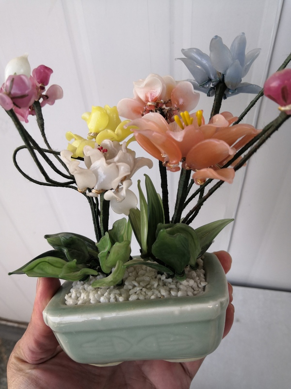 古玩陶瓷瓷胎青釉花盆拍賣,當(dāng)前價(jià)格500元