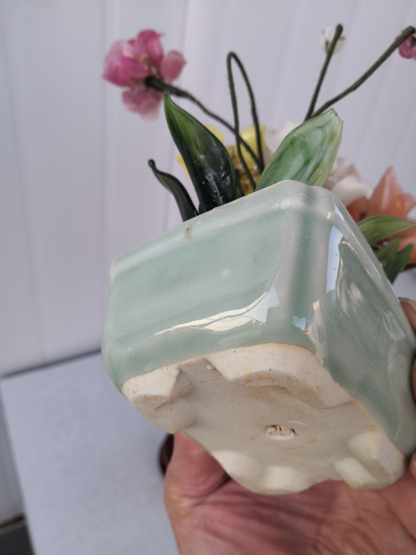 古玩陶瓷瓷胎青釉花盆拍賣,當(dāng)前價(jià)格500元