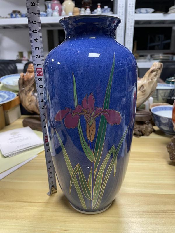 古玩陶瓷富貴 蘭花 花卉紋瓶拍賣,當前價格360元