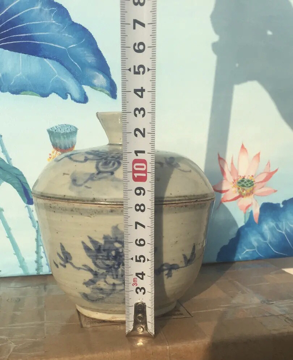 古玩陶瓷青花蓋缸拍賣，當(dāng)前價格567元