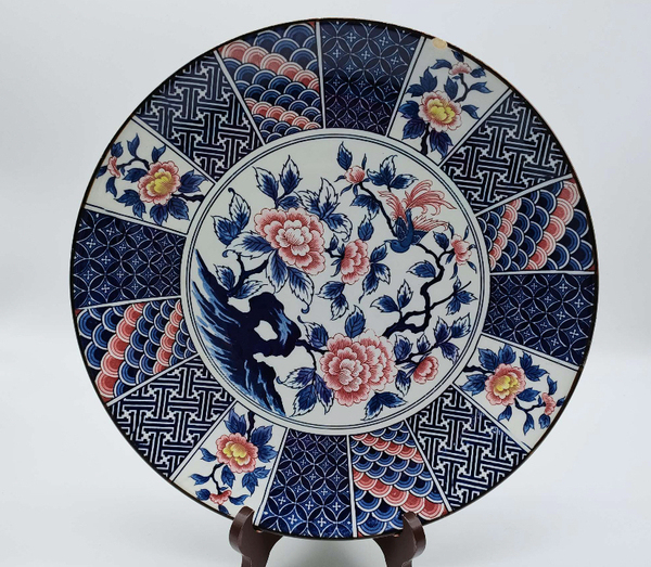 古玩陶瓷花卉紋盤拍賣,當前價格398元