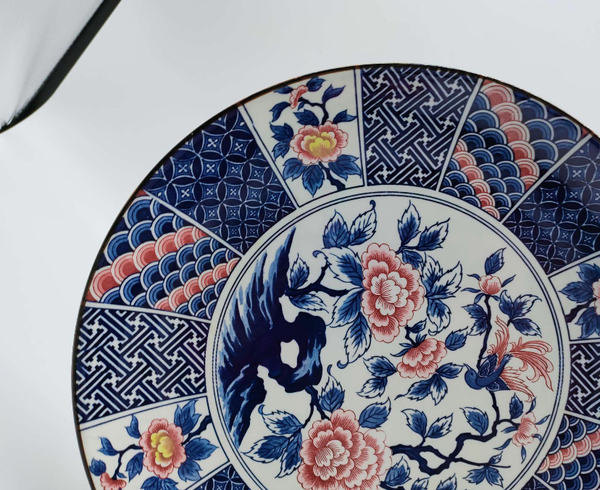 古玩陶瓷花卉紋盤拍賣,當前價格398元