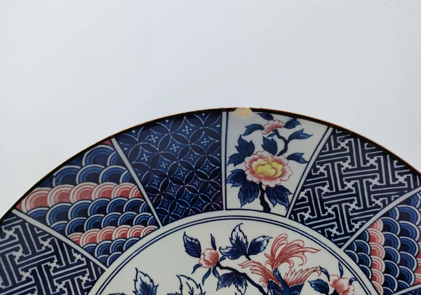 古玩陶瓷花卉紋盤拍賣,當前價格398元