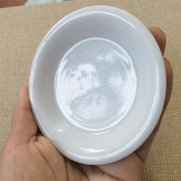 古玩轉賣清：德化窯壽紋盤拍賣，當前價格1000元