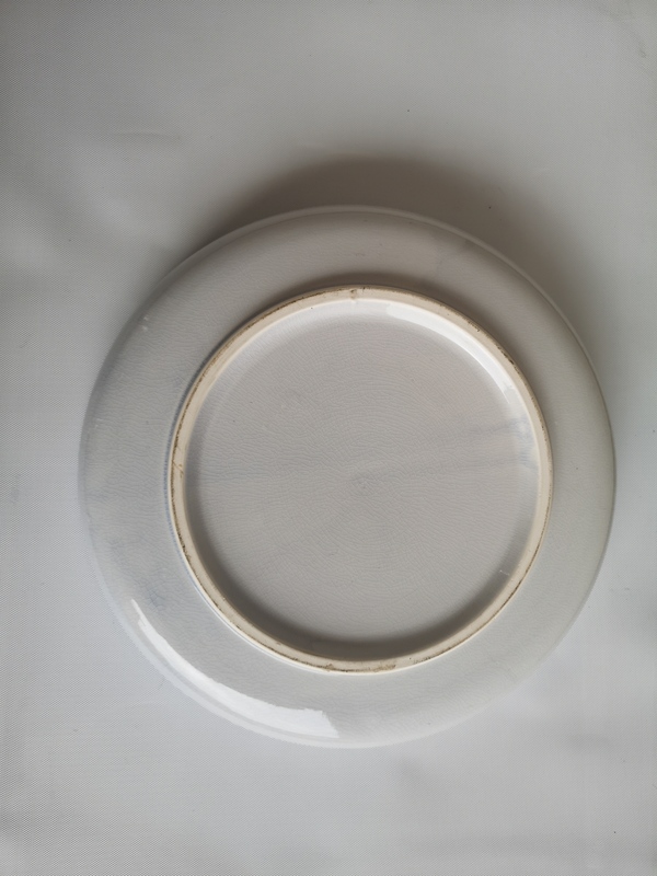 古玩陶瓷花卉紋青花盤拍賣,當前價格450元