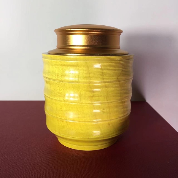 古玩雜項(xiàng)金絲楠木茶葉罐拍賣，當(dāng)前價(jià)格400元