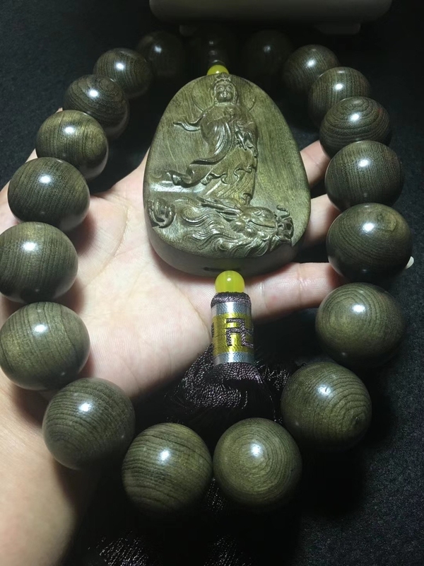 古玩雜項(xiàng)楠木手串觀音菩薩雕件拍賣,當(dāng)前價(jià)格900元