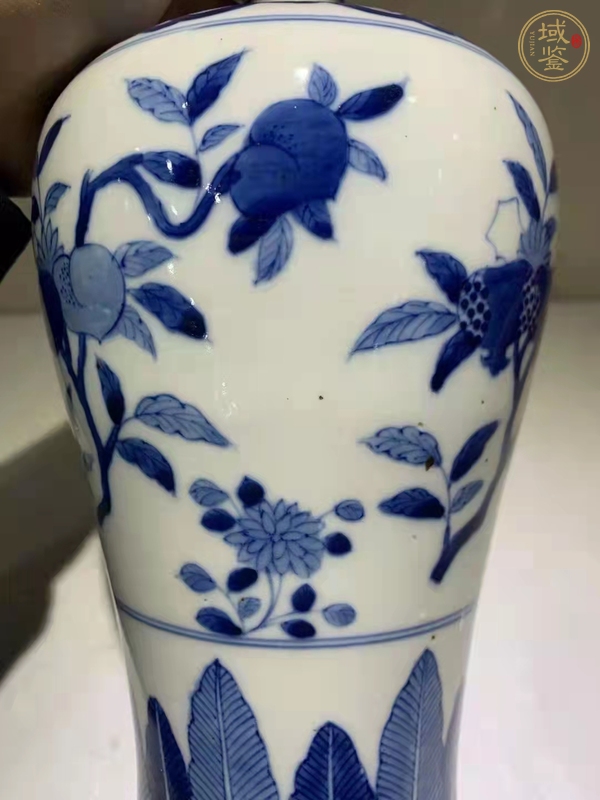 古玩陶瓷青花三多紋梅瓶真品鑒賞圖