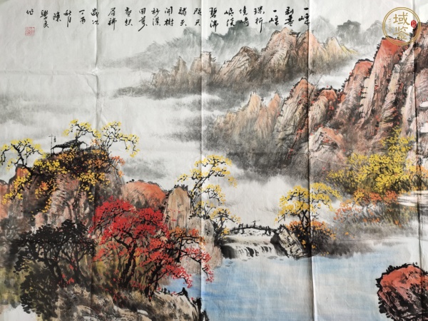 古玩字畫陳學(xué)良《山水圖》真品鑒賞圖