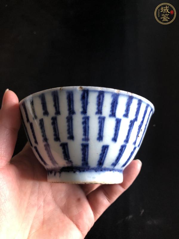 古玩陶瓷玉璧底青花杯真品鑒賞圖