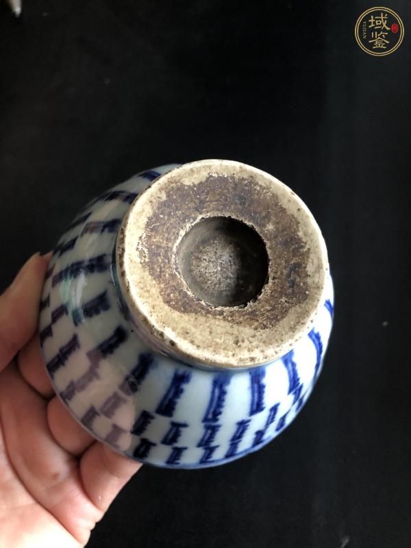 古玩陶瓷玉璧底青花杯真品鑒賞圖