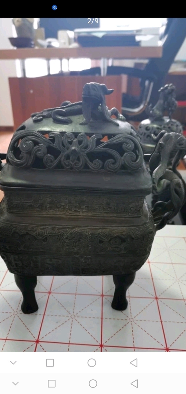 古玩銅器爐子拍賣,當前價格28000元