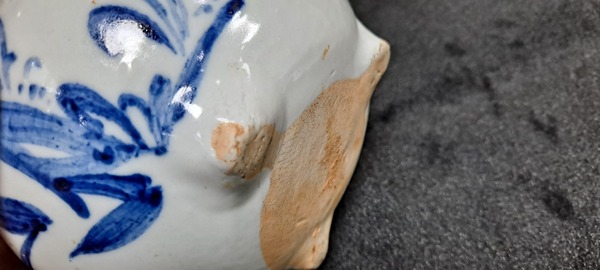 古玩陶瓷清代青花爐拍賣,當前價格2000元