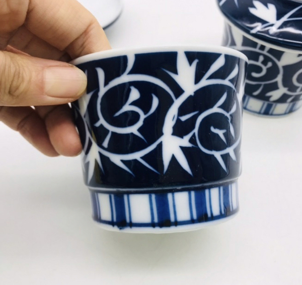 古玩陶瓷花卉紋蓋杯拍賣,當前價格220元