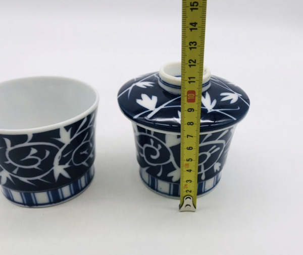 古玩陶瓷花卉紋蓋杯拍賣,當前價格220元