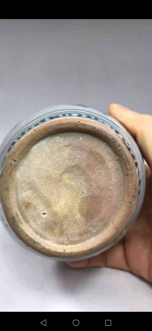 古玩陶瓷青花花卉紋蓋罐拍賣,當前價格5800元