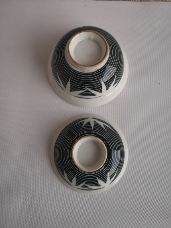 古玩陶瓷竹紋蓋碗拍賣,當前價格298元
