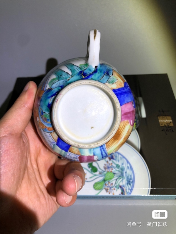 古玩陶瓷乾隆仕女紋廣彩執杯拍賣,當前價格2000元
