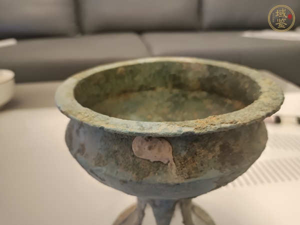 古玩銅器戰(zhàn)國(guó)青銅豆真品鑒賞圖