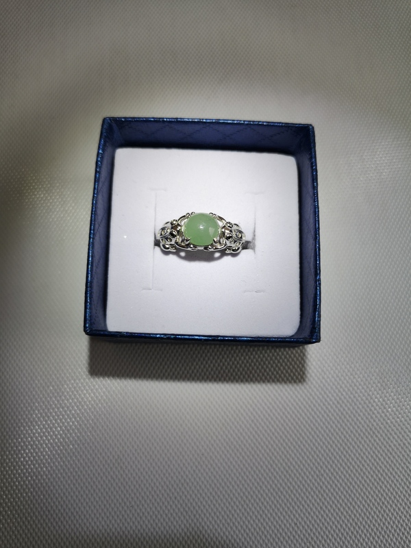 古玩玉器翡翠男戒指拍賣,當前價格580元