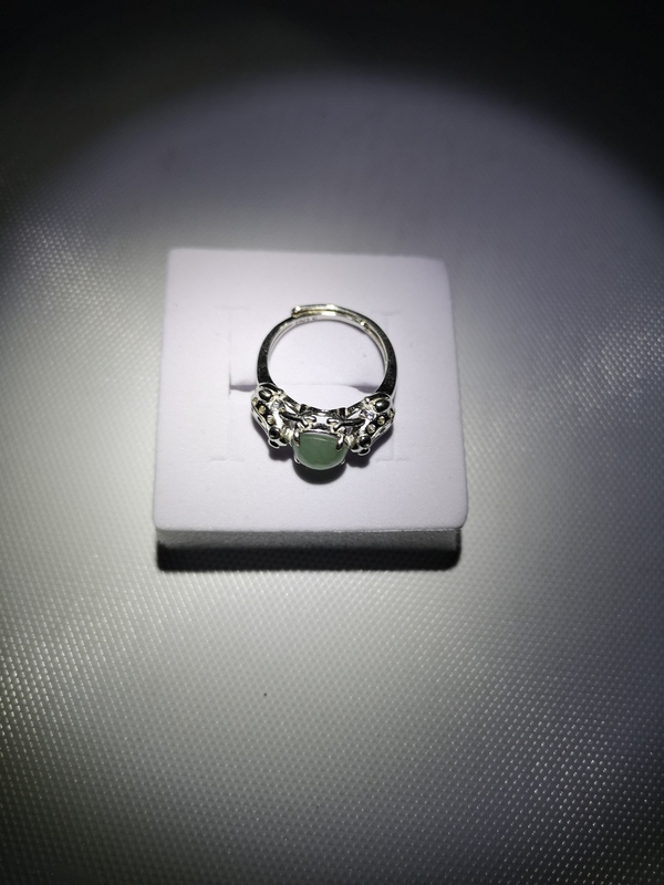 古玩玉器翡翠男戒指拍賣,當前價格580元