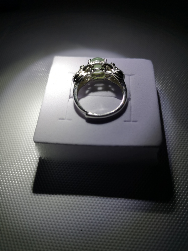 古玩玉器翡翠男戒指拍賣,當前價格580元