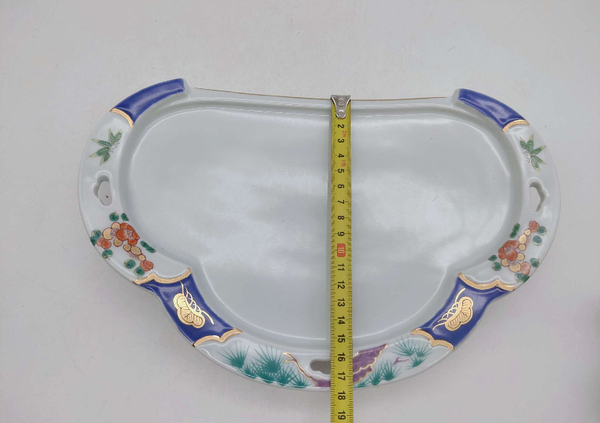 古玩陶瓷花卉紋盤拍賣,當前價格298元