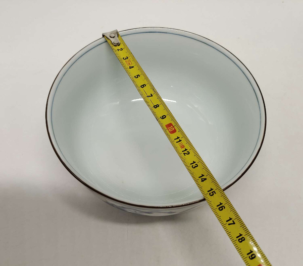 古玩陶瓷山水紋青花碗拍賣,當(dāng)前價(jià)格130元