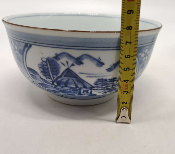 古玩陶瓷山水紋青花碗拍賣,當(dāng)前價(jià)格130元