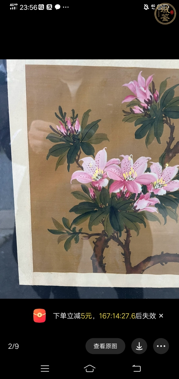 古玩字畫陽春勁艷（花鳥）真品鑒賞圖