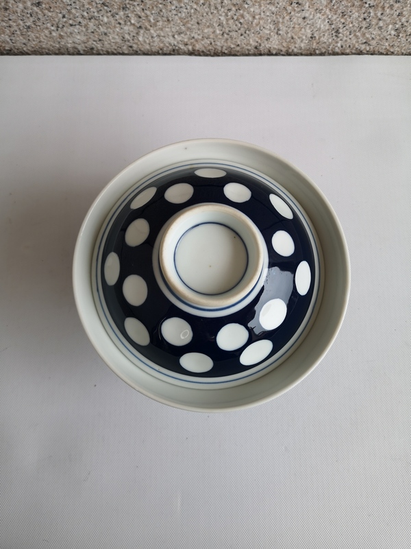 古玩陶瓷青花留白蓋碗拍賣,當前價格298元