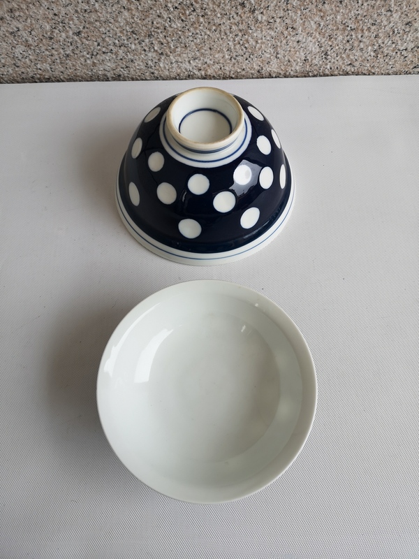 古玩陶瓷青花留白蓋碗拍賣,當前價格298元