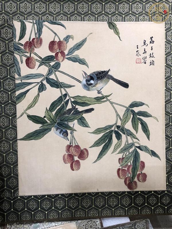 古玩字畫花鳥二楨真品鑒賞圖