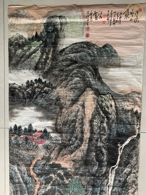 古玩字畫江山如畫真品鑒賞圖