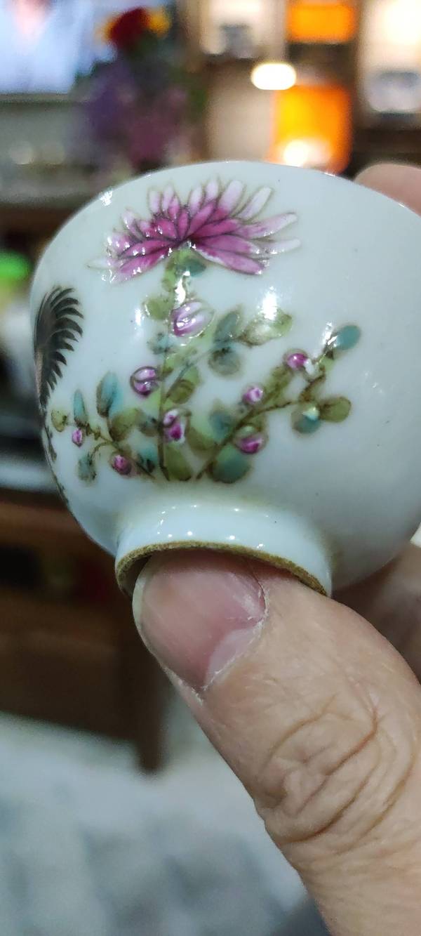 古玩陶瓷粉彩杯拍賣,當前價格3000元