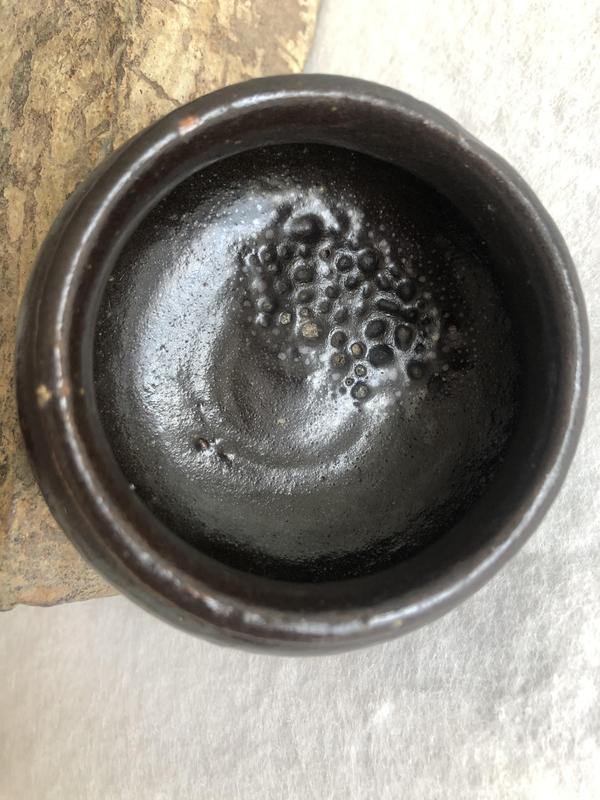 古玩陶瓷清代黑釉一柱香爐拍賣,當前價格580元