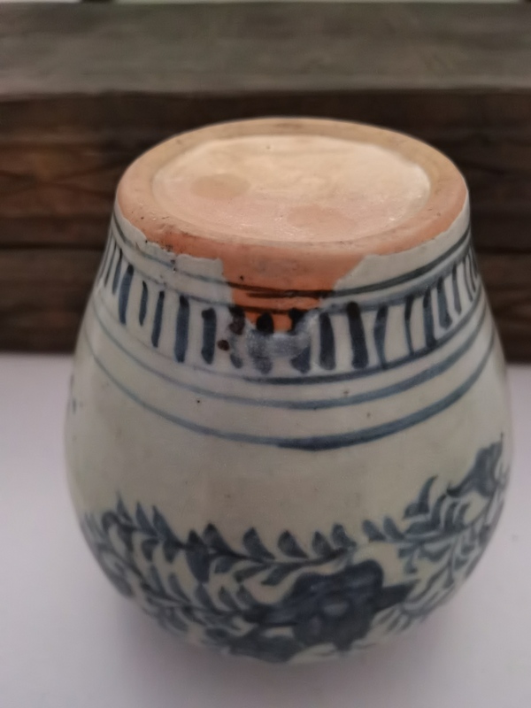 古玩陶瓷青花花卉紋蓋罐拍賣,當前價格5800元