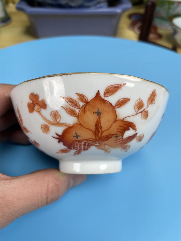 古玩陶瓷清同治 精品礬紅福壽三多紋碗(二級官)拍賣,當(dāng)前價格1750元