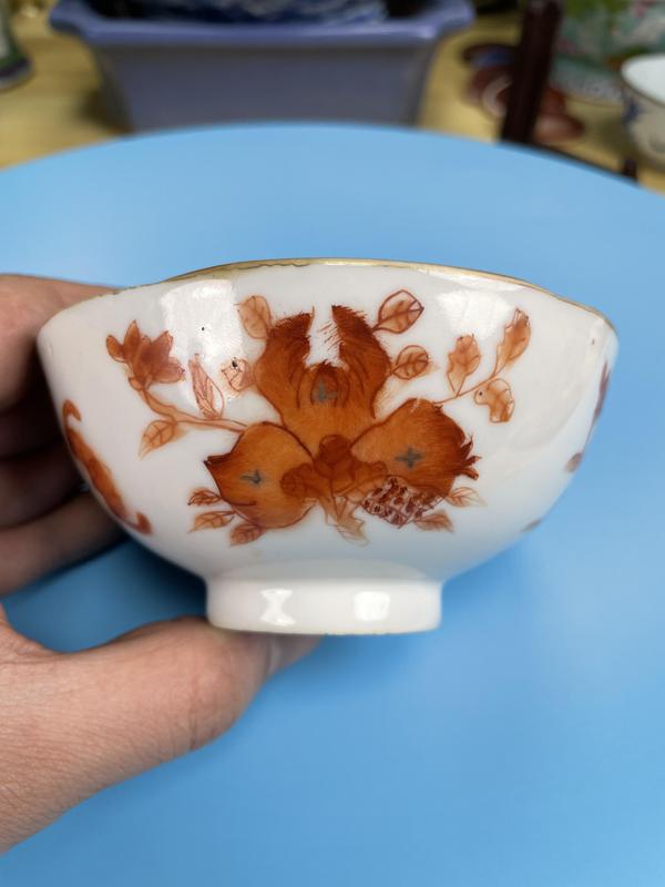 古玩陶瓷清同治 精品礬紅福壽三多紋碗(二級官)拍賣,當(dāng)前價格1750元