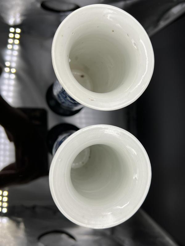 古玩陶瓷花間龍紋青花花插拍賣,當前價格4800元