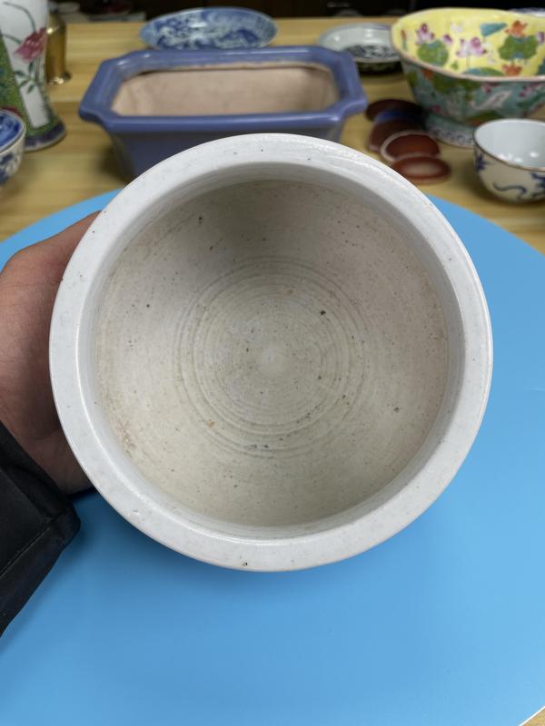 古玩陶瓷清乾隆 精品 青花山水人物紋羅漢爐拍賣，當前價格3500元