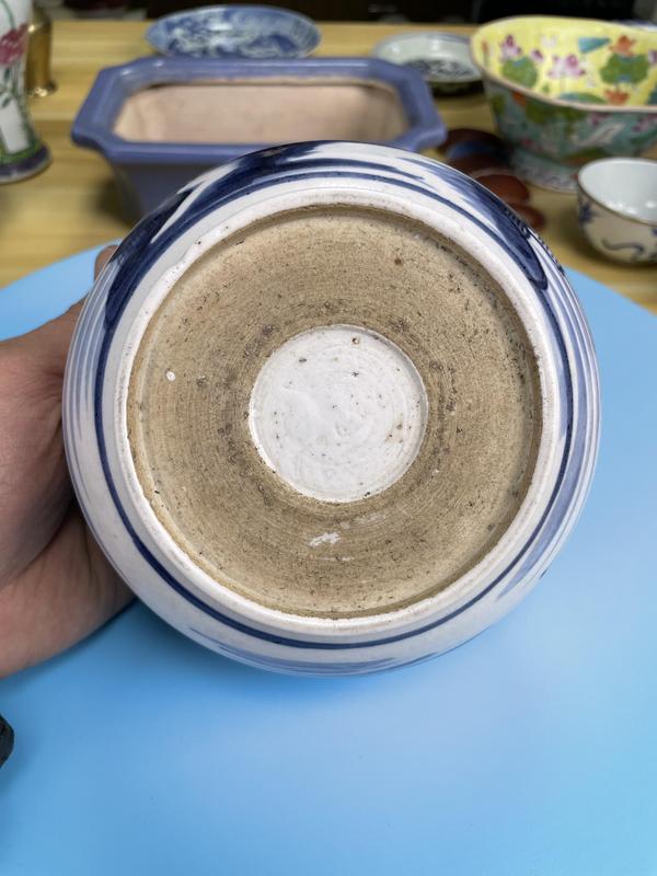 古玩陶瓷清乾隆 精品 青花山水人物紋羅漢爐拍賣,當(dāng)前價(jià)格3500元