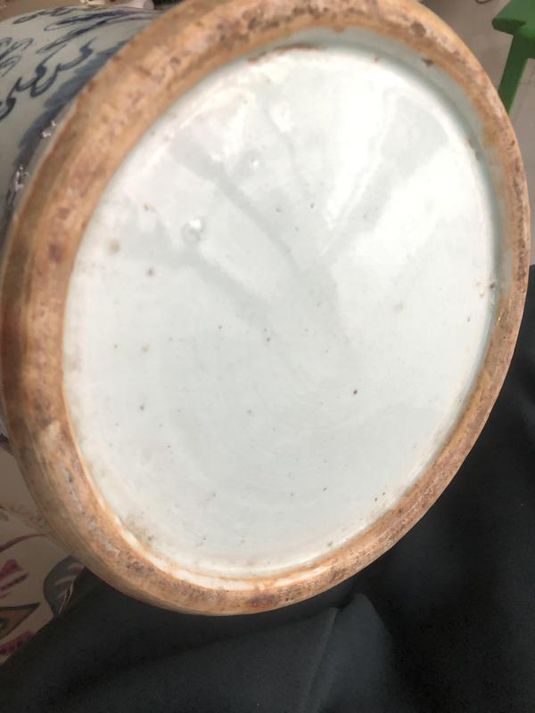 古玩陶瓷龍紋青花四系將軍罐拍賣,當前價格6000元