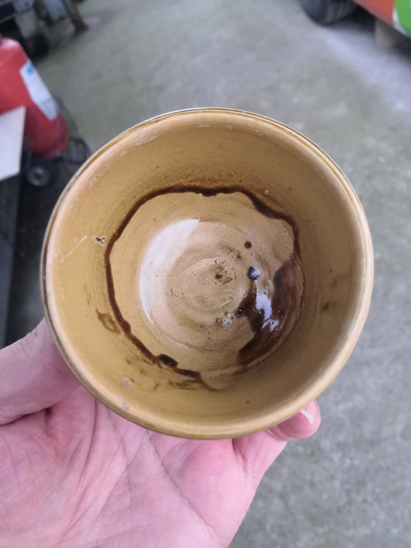 古玩陶瓷福建窯口醬釉杯拍賣,當前價格260元