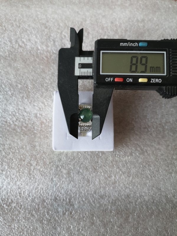 古玩玉器翡翠男戒指拍賣,當前價格580元