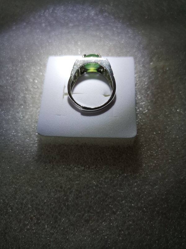 古玩玉器翡翠男戒指拍賣,當前價格580元