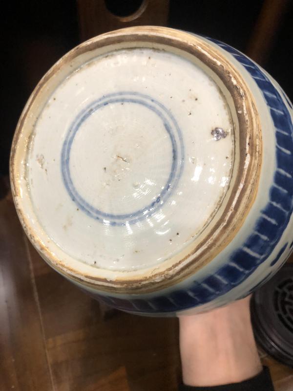 古玩陶瓷(新年放漏中)清-雍乾-雙鳳紋青花罐拍賣,當前價格3024元